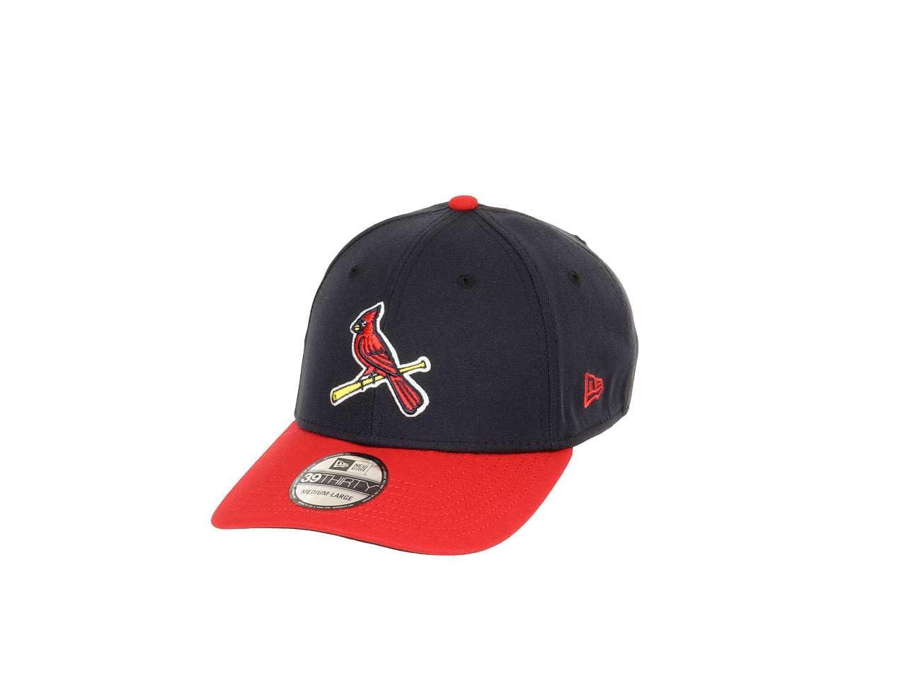 New Era St. Louis Cardinals MLB Two Tone Navy Scarlet Black UV 39Thirty Stretch Cap