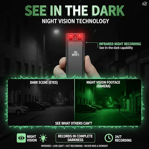 Image of Drumstone 1080P HD Portable Body Camera with Night Vision, Waterproof Wearable Action Camera, 360 Rotating Clip, Rechargeable Video Recorder for Security, Travel, Outdoor Activities & Daily Use