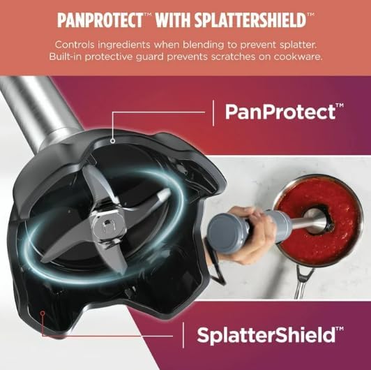 Niinja Power Duo Immersion Blender and Whisk, 650 W motor, 3 speeds, color Gray, (model CI 200)