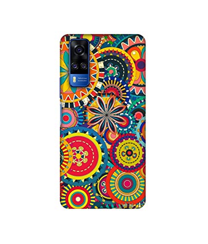 Image of Ring Pattern Print Design 3D Printed Hard Back Case Cover for Vivo Y51A / Y31 (2021)