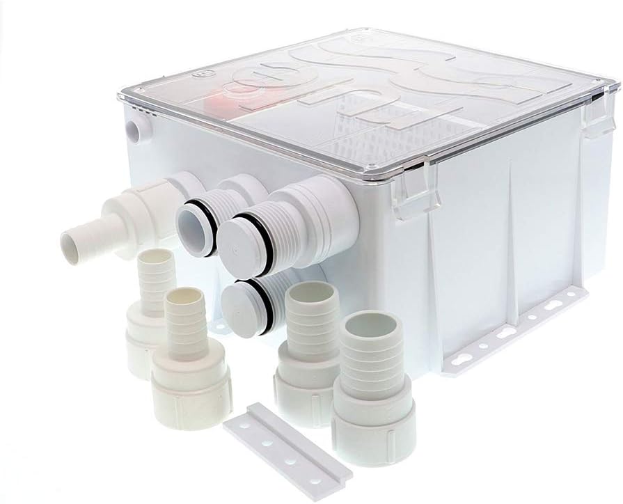 12V Shower Drain Box with 800 GPH Pump