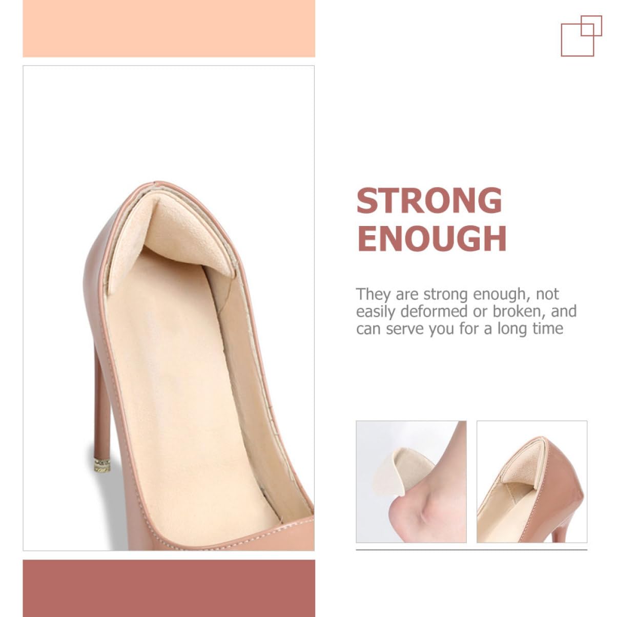 Baluue 24paare Selbstklebende Fersenschutzpolster Weiche Bequeme Fersenpolster Für Hohe Schuhe Verhindern Reibung Und Blasenbildung Geeignet Für High Heels Sneaker Und Mehr