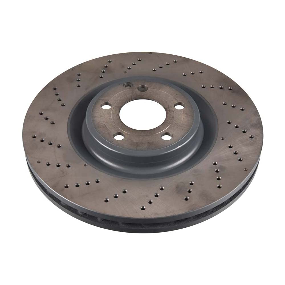 2x Brake disc Front Axle perforated/vented 171485 FEBI BILSTEIN