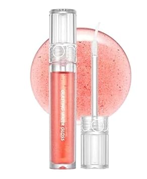 rom&nd] Glasting Water Gloss 2 colors | Syrupy Glossy Finish| Long-lasting| moisturizing| Highlighting| Natural Gloss for Daily Use|K-beauty | 4.5g/0.16oz No. 01 SANHO CRUSH