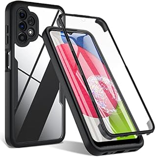 OWKEY Case for Samsung Galaxy A13 4G, 360 Degree Full Body Rugged with Built-in Screen Protector Heavy Duty Protection Slim Fit Shockproof Cover for Samsung Galaxy A13 4G Phone Case 6.6" (Black)