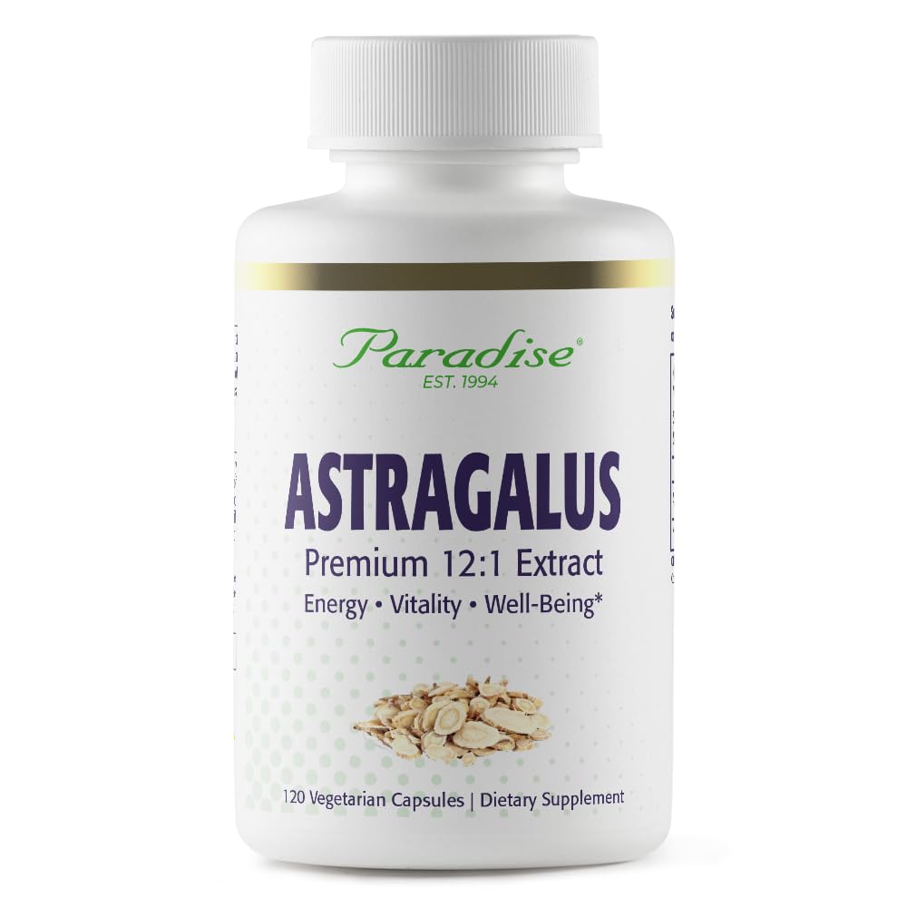 Paradise Herbs, Astragalus, 120 Vegetarian Capsules