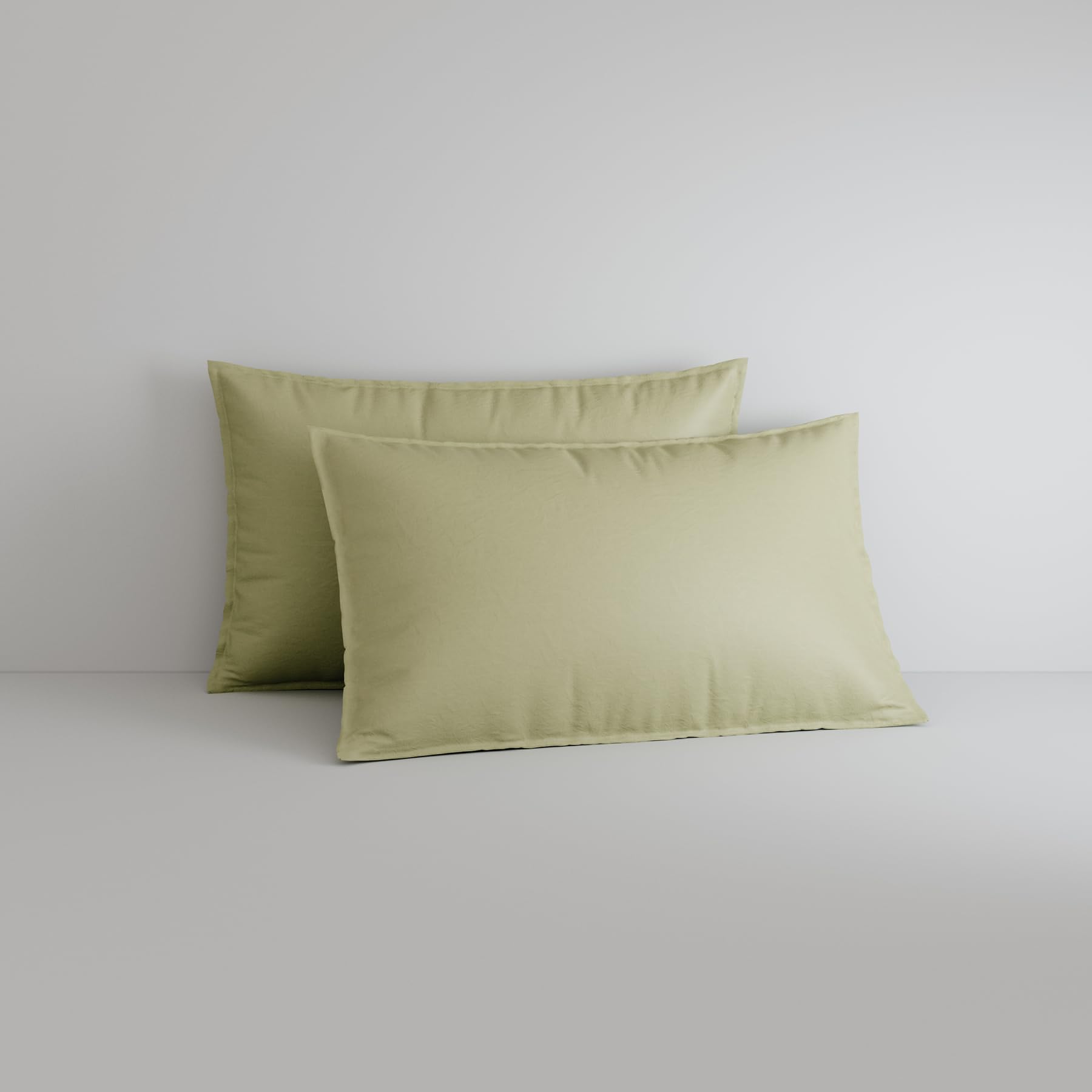 Sheridan Bayley Washed Cotton Soft Fern Pillowcase/s Standard - Pair 50 x 75cm (2)