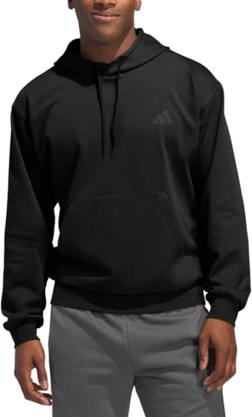 Adidas Men's Fleece Hoodie Pullover with Kangaroo Pocket