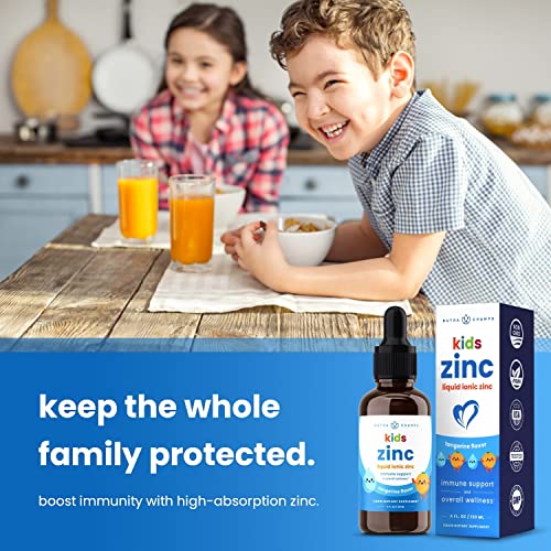 Liquid Zinc Drops for Kids | Immune Support | Ionic Zinc Liquid Drops Enhanced with Vitamin C for Children | Sugar-Free Zinc Liquid 4 oz | Vegan & Non-GMO | Tangerine | 60 Servings | 2 Month Supply - Image 4