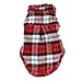 CXB1983(TM) Cute Pet Dog Puppy Clothes Shirt Size XS/S/M/L Blue Red Color (XS, Red)
