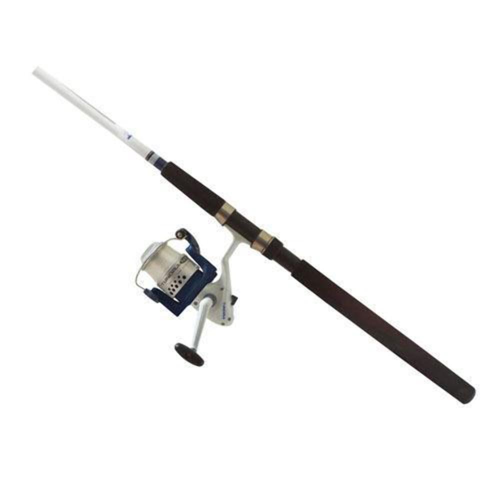 OKUMA TBF-802-60 8-Feet Med Tundra Baitfeeder Spin Combo (2-Piece), White