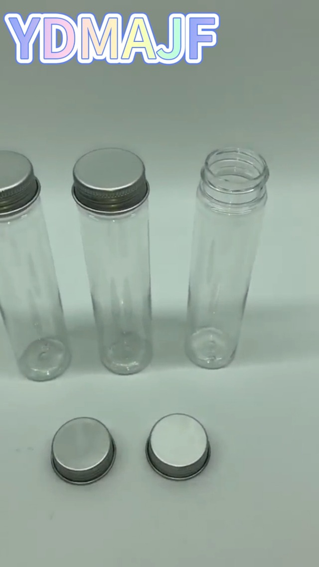 Lot De 12 Tubes à Essai En Plastique PET 110 Ml Avec Bouchon à Vis Aluminium - Transparents, Réutilisables Pour Bonbons, Épices, Loisirs Créatifs