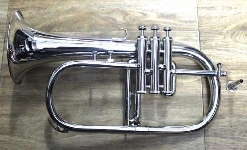 Christmas Gift Flugelhorn Chrome Bb Pitch W Hardcase Mp Fluglehor #TOP1