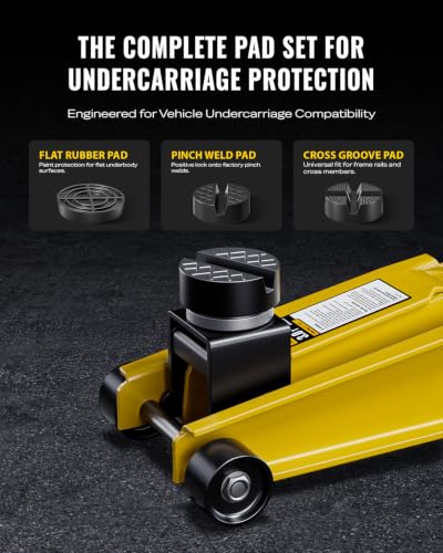Image of AUTOWN Heavy Duty 3 Ton Floor Jack, Hydraulic Car Jack with Quick Lift Pump