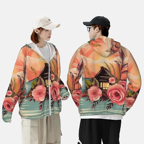 Chaqueta con protección solar UPF 50+ negra para hombre y mujer miniatura 2