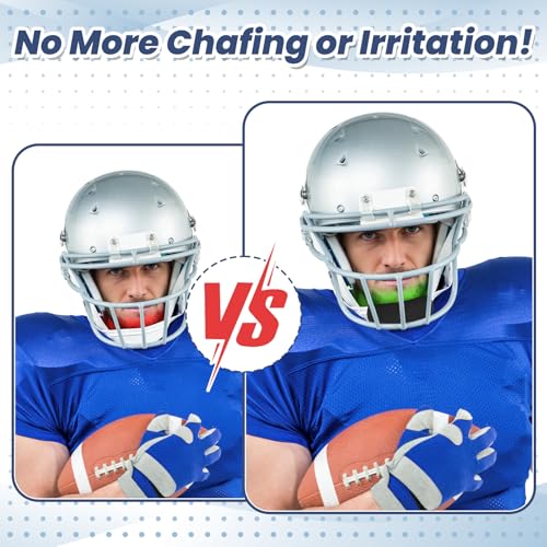 rockible Football Chin Pad, Chin Pad Cover,Comfortable Chin Strap Cover,Football Chin Cover,for Traveling,Riding,Skating, Black - Thumbnail 5