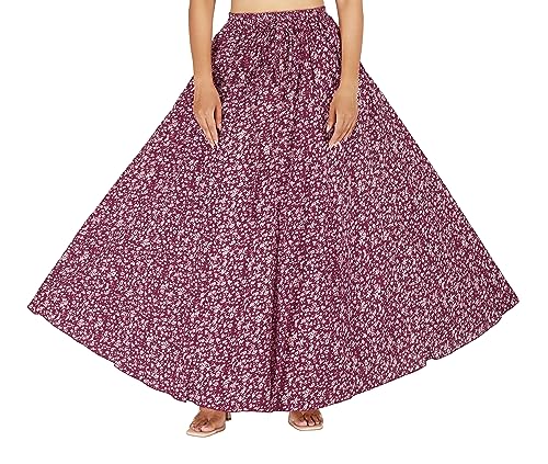 Image of Sttoffa Cotton Printed Women Wear Maxi Long Skirt 40 inch inch Full Length