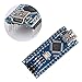 KOOKYE 5PCS Nano V3.0 ATMEGA328P Module CH340G 5V 16M Mini USB Micro-controller Board for Arduino(Nano *5)
