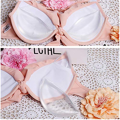 Image of Silicone Chicken Cutlets Bra Inserts - Clear Breast Pads Chest Push Up & Firming Bust Enhancers Padding for Summer Bikini