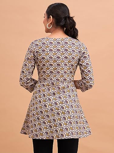 Image of feranoid Women Cotton Angrakha Kurti