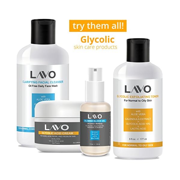 Glycolic-Acid-Toner-10-by-LAVO-Facial-Astringent-for-Oily-Problem-Acne-Prone-Skin-Face-Wrinkles-and-Fine-Lines-Contains-Lactic-Acid-Vitamin-C-Use-with-Pads-for-Men-and-Women Glycolic Acid Toner 10% by LAVO - Facial Astringent for Oily, Problem, & Acne Prone Skin - Face Wrinkles and Fine Lines - Contains Lactic Acid & Vitamin C - Use with Pads - for Men and Women