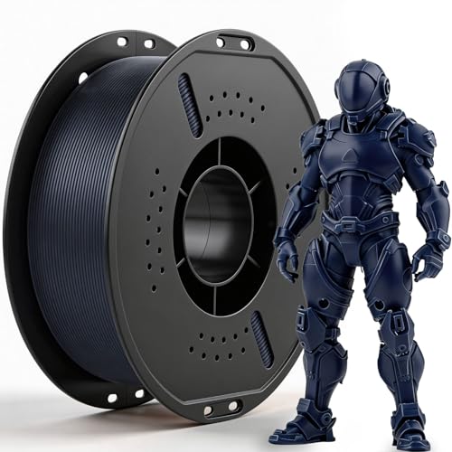 LVVJ3D Filamento para impresora 3D, color azul marino, 1 kg, filamento PLA de 1,75 mm para impresoras 3D Bambu Lab, AMS, AMSLite