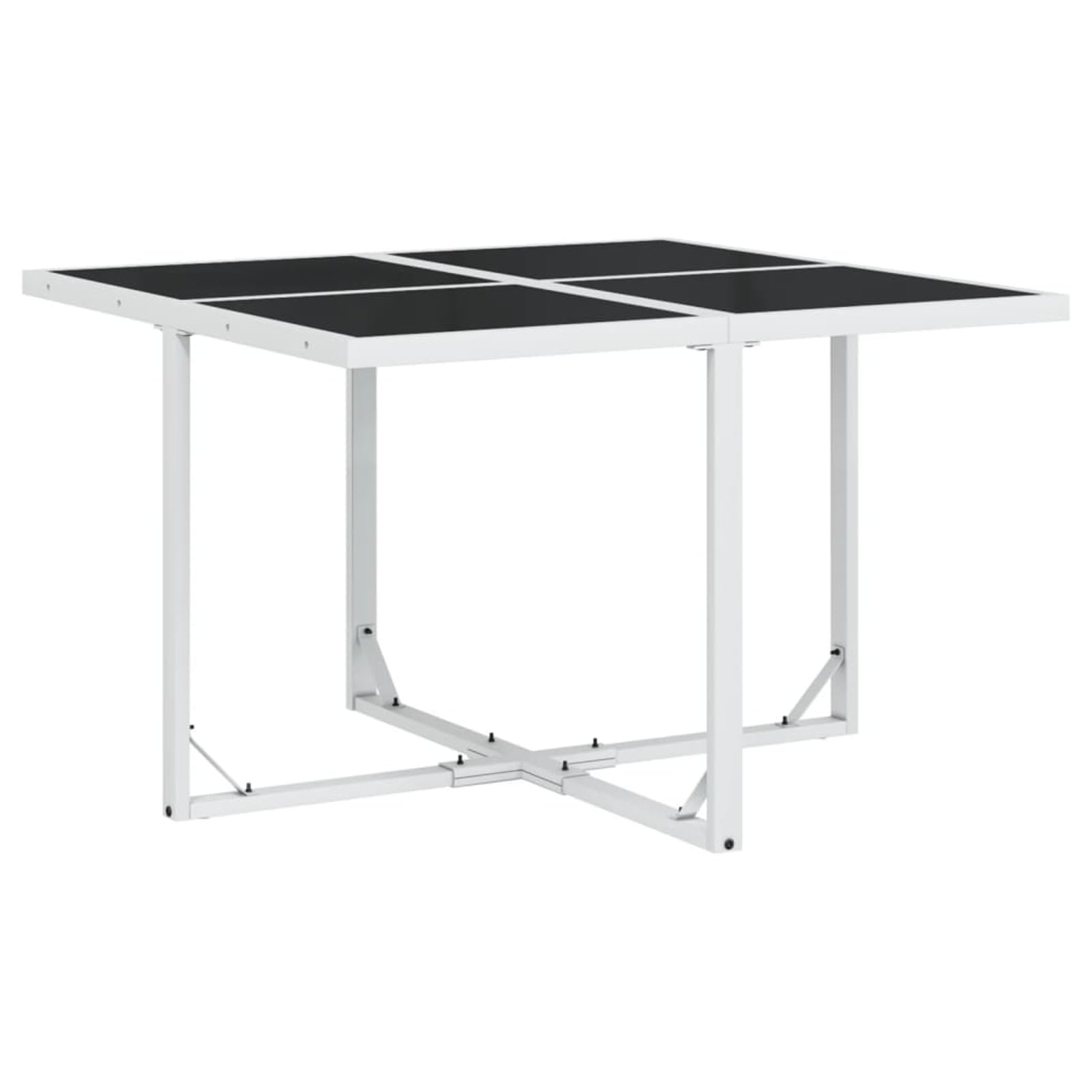 ShGaxin 3295113 - Set da pranzo da giardino con cuscini in textilene bianco, set tavolo e sedie da giardino, tavolo da terrazza all'aperto e sedie, set da giardino, mobili da esterno