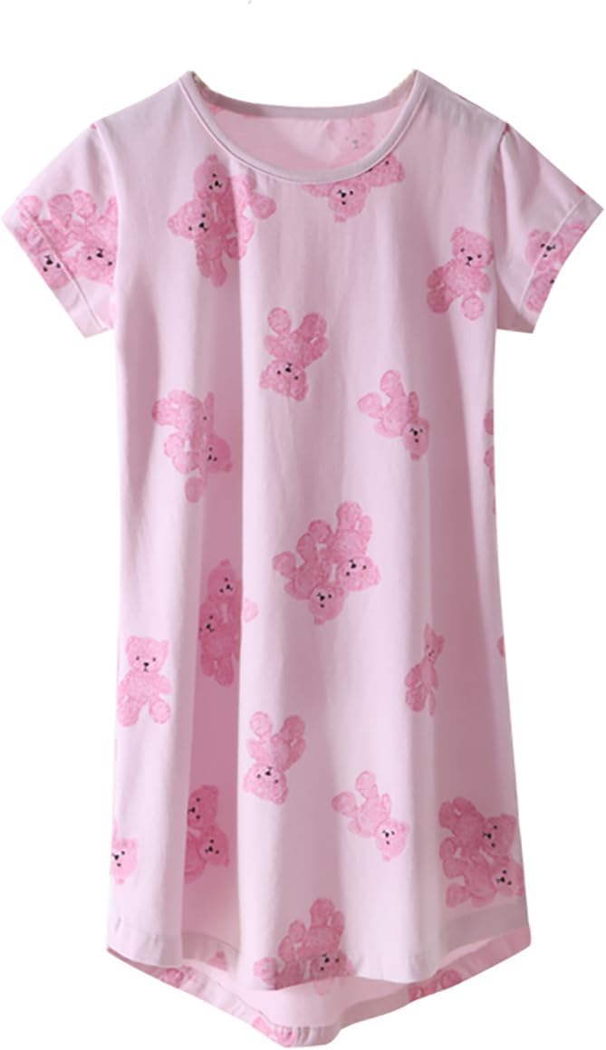 Girls Dress, Summer Soft Breathable Cooling Short Sleeve Dresses 3-12Years