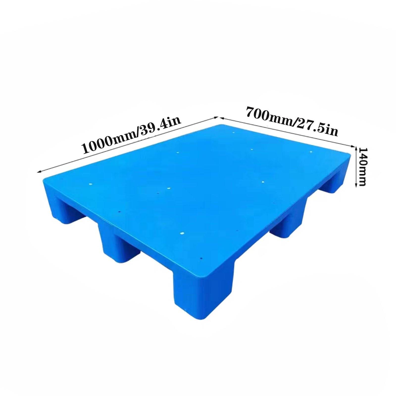Palette en plastique robuste, aérée empilable et emboîtable pour entrepôt, garage, cuisine, stockage industriel extérieur et transport