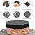 Outdoor Large Fire Pit Table Top Cover, Diameter 66.93in Built in Stone Propane Gas Fire Pit Boss Cover Round Waterproof Oxford Fabric Fire Bowl Cover Tarp for 60-64in Garden Fire Pit