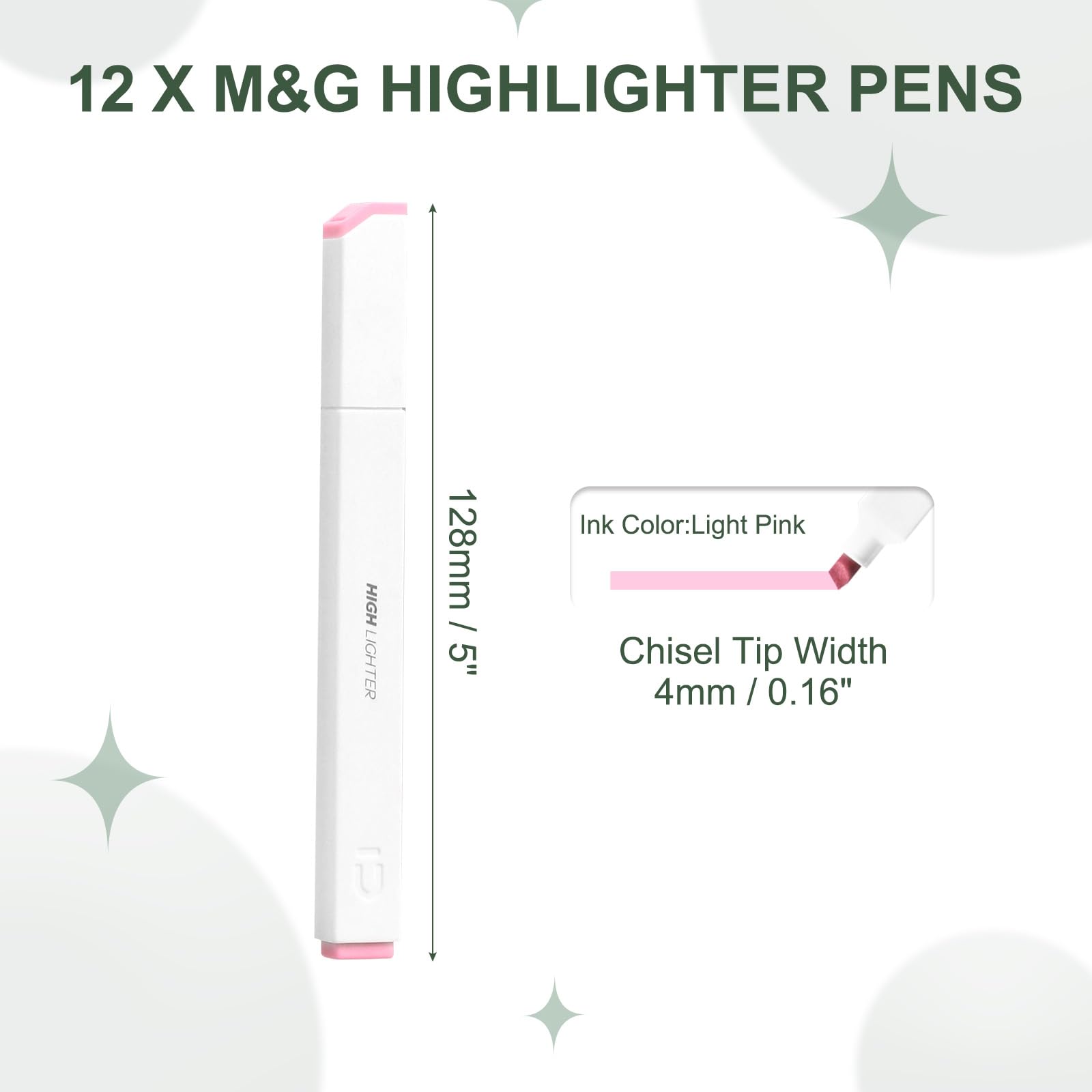 M&G Light Pink Highlighter - Image 2
