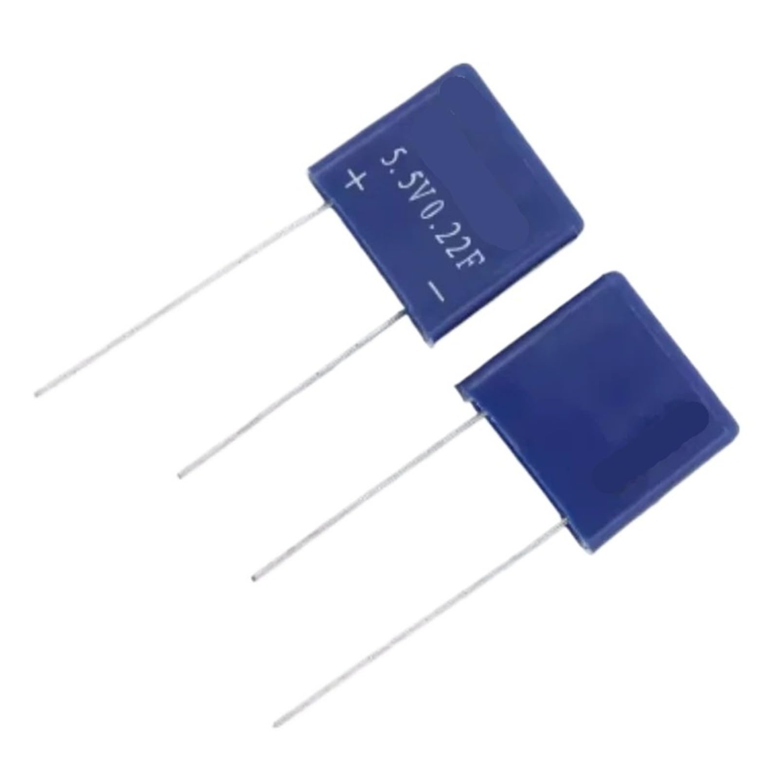 Condensateur scellé 5,5 V 0,22 F avec protection contre les coupures de courant