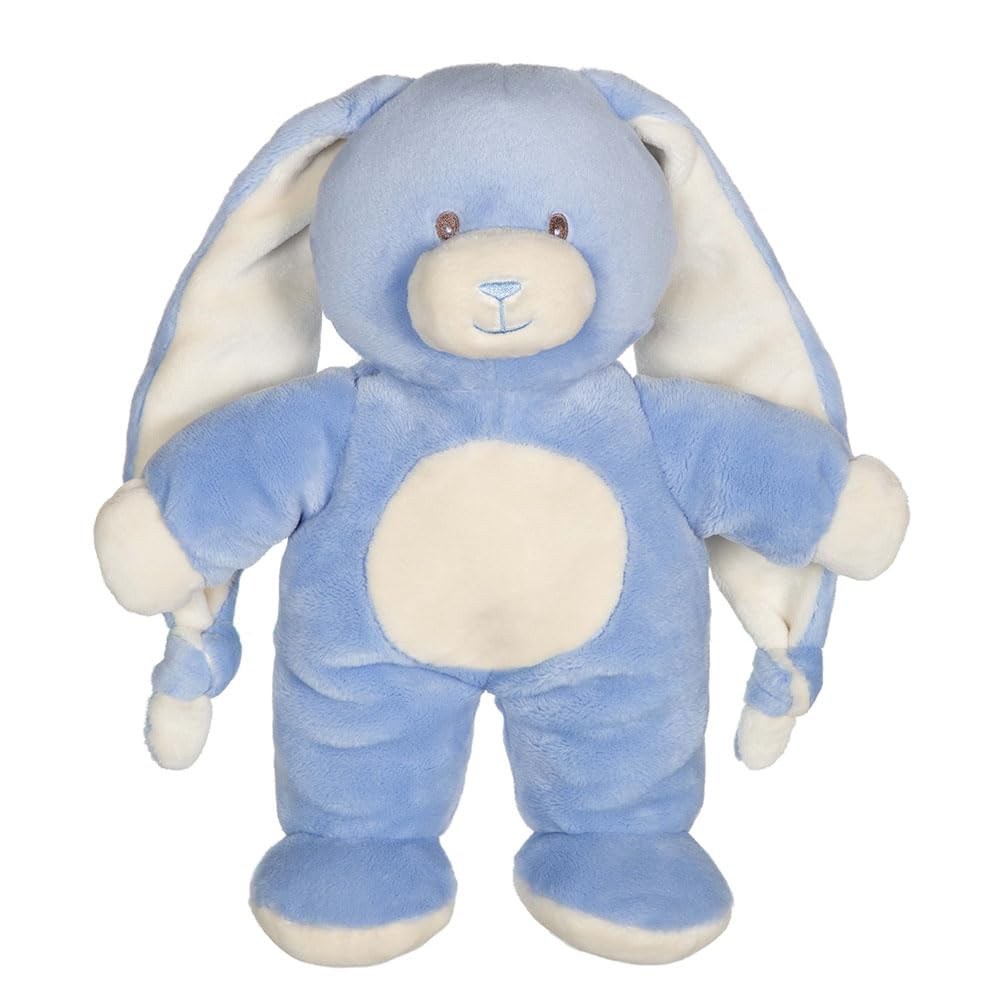 GIPSY TOYS - HUG RABBIT DOUDOU BOW BLUE JEANS - 28 CM