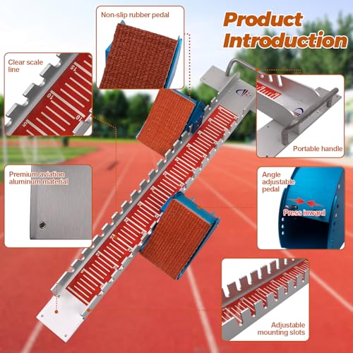 image for Vaolvpant 32in Starting Blocks with Premium Aircraft-Grade Aluminum 6 