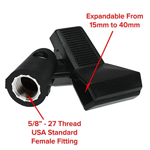 Performance Plus MH1 Spring Loaded Universal Microphone Clip - Thumbnail 3