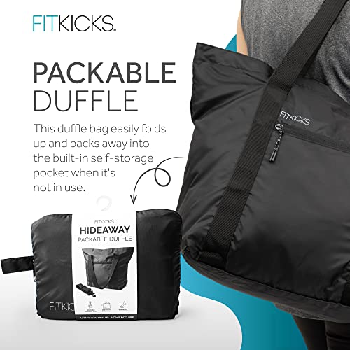 FITKICKS Hideaway Packable Duffle, Large Duffle Bag for Travel4