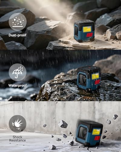Image of Laser Level with Tripod, RockSeed Cross Line Laser with Self-Leveling, Vertical and Horizontal Line, Rotatable 360 Degree, Carrying Pouch, Battery Included