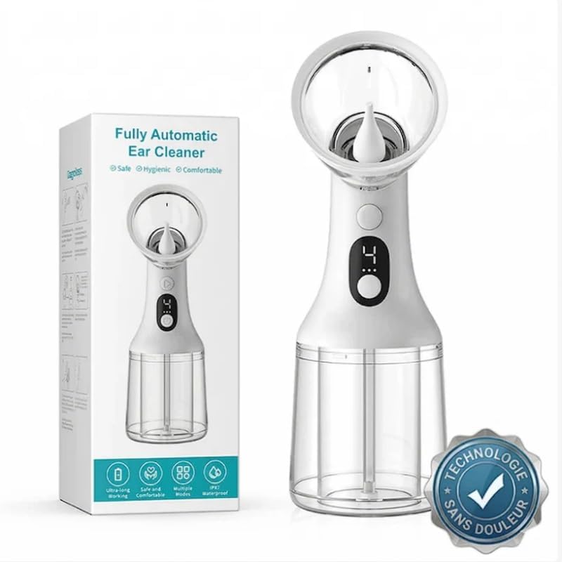 VeraSoin Nettoyeur d'Oreilles Pro, Nettoyeur Oreille, Aide Retirer Cire Hygiène Quotidienne (Blanc)