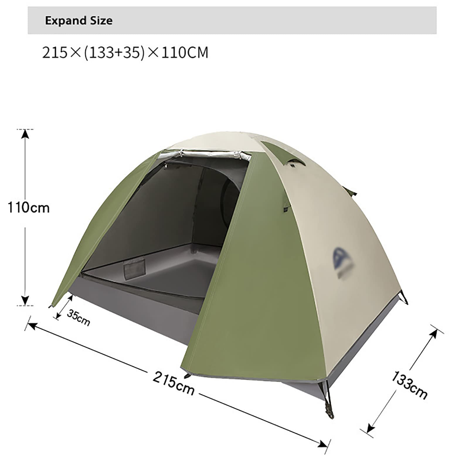 Zelt 2 und 4 Personen Camping Wasserdicht 3-4 Saison,Ultraleicht Zelte Mit Kleinem Packmaß, Kuppelzelt Sofortiges Aufstellen Für Trekking, Outdoor, Festival. B Sonstiges