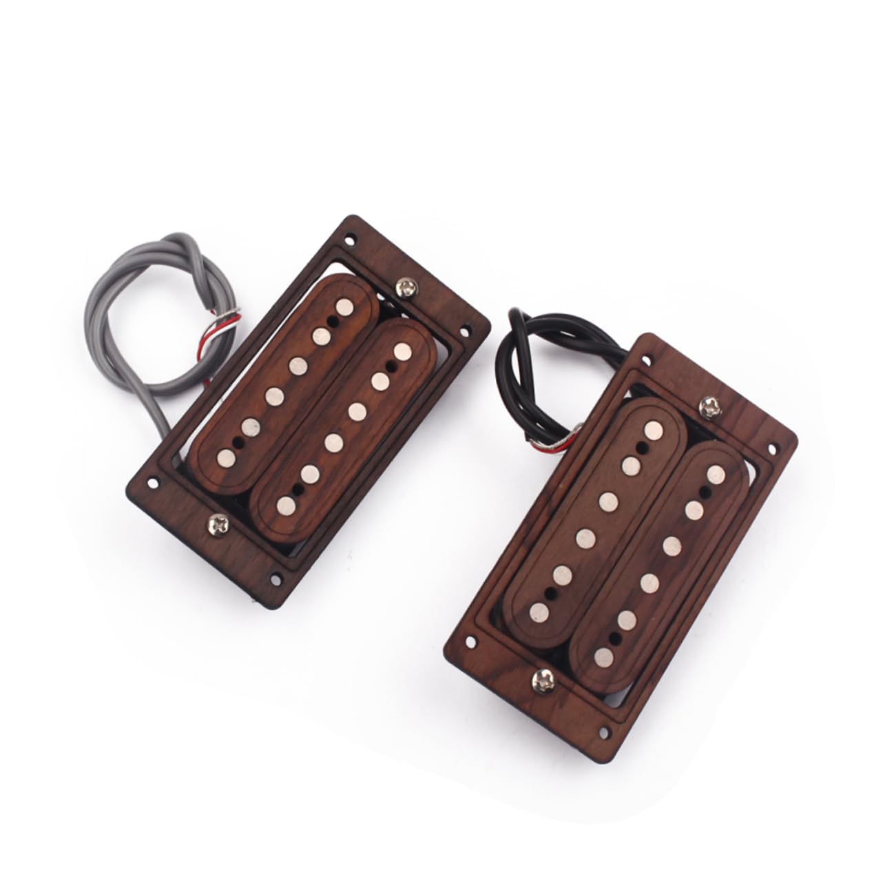 Pickup Humbucker per Chitarra Elettrica Corde Legno Rosa per Chitarra con Doppie Bobine per Tonalità e Bilanciamento