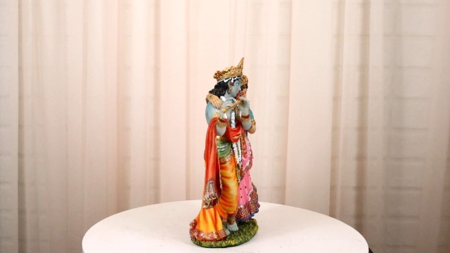 Estatua Radha y Krishna de 8 pulgadas Ebros Gift miniatura 7
