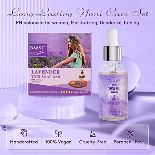 Image of Yoni Soap Bars & Yoni Oil Set for Women, Feminine Wash for pH Balance
