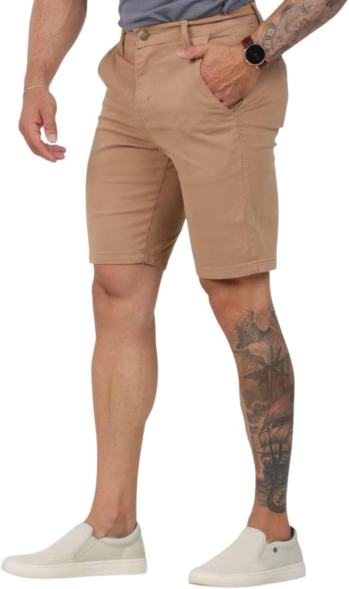 Bermuda Mascuina de Sarja com Elastano Sport Fino Elegante Homem Moderno