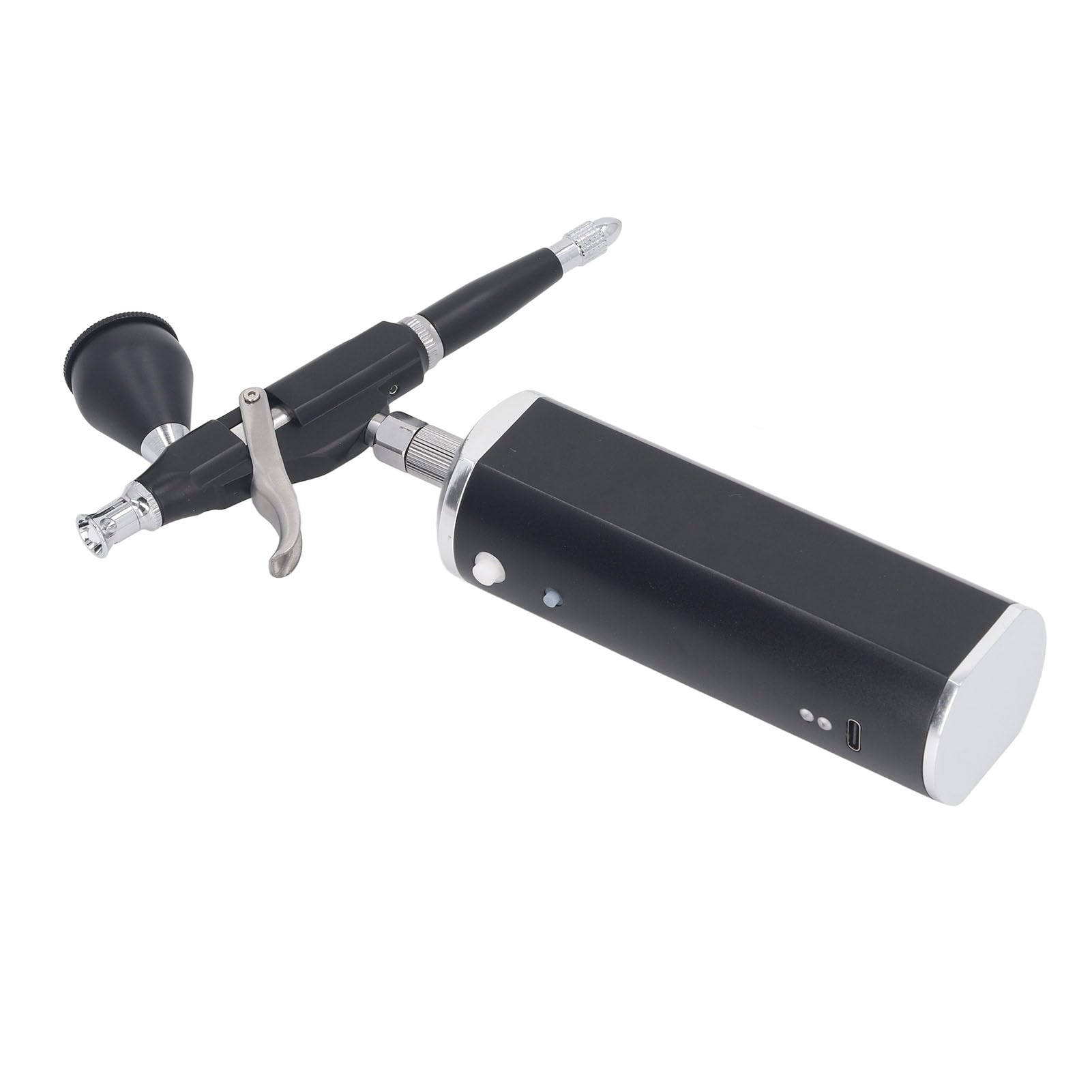Pistola per aerografo a batteria, ugello da 0,3 mm, pressione 30 PSI, batteria ricaricabile, design ergonomico per nail art, trucco, pittura, artigianato, ritocco