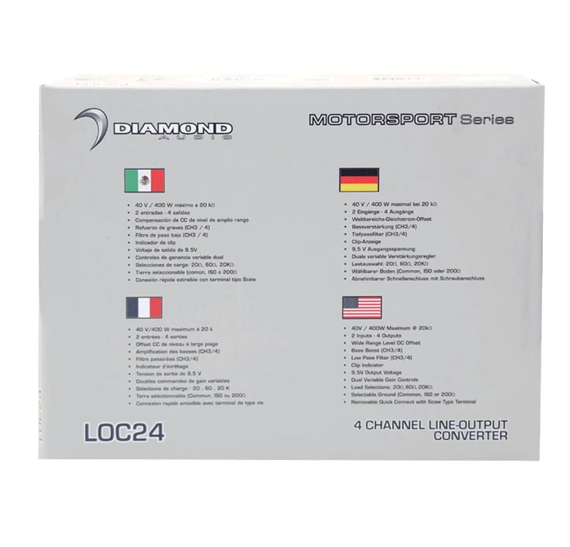 Diamond Audio LOC24-4-Channel (2 in / 4 Out) Line-Output Converter