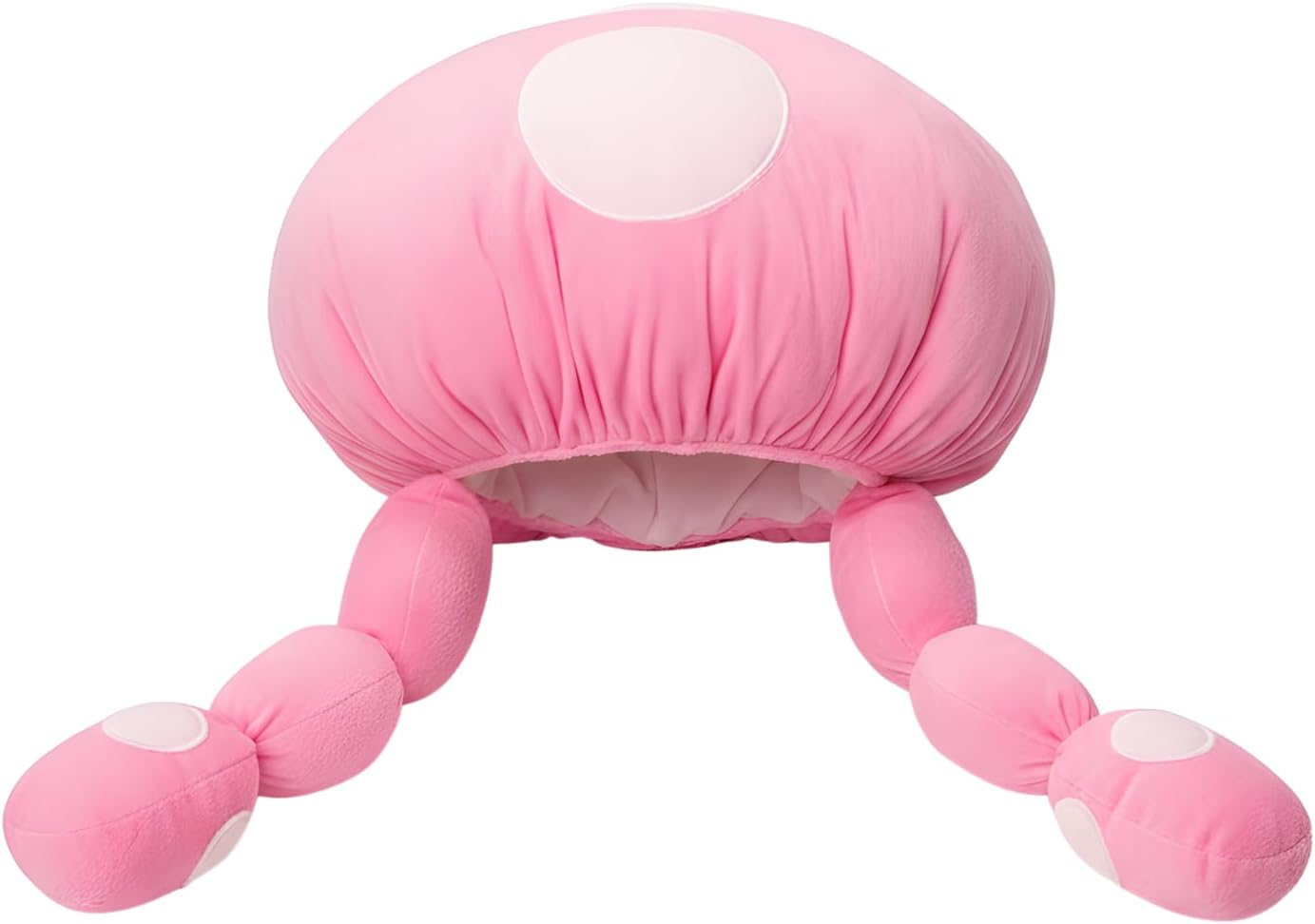 ComfyCamper Mushroom Hat Costume for Adults - Womens Mens Pink Red White Cosplay Halloween Costumes Boys Girls Women One Size Pink