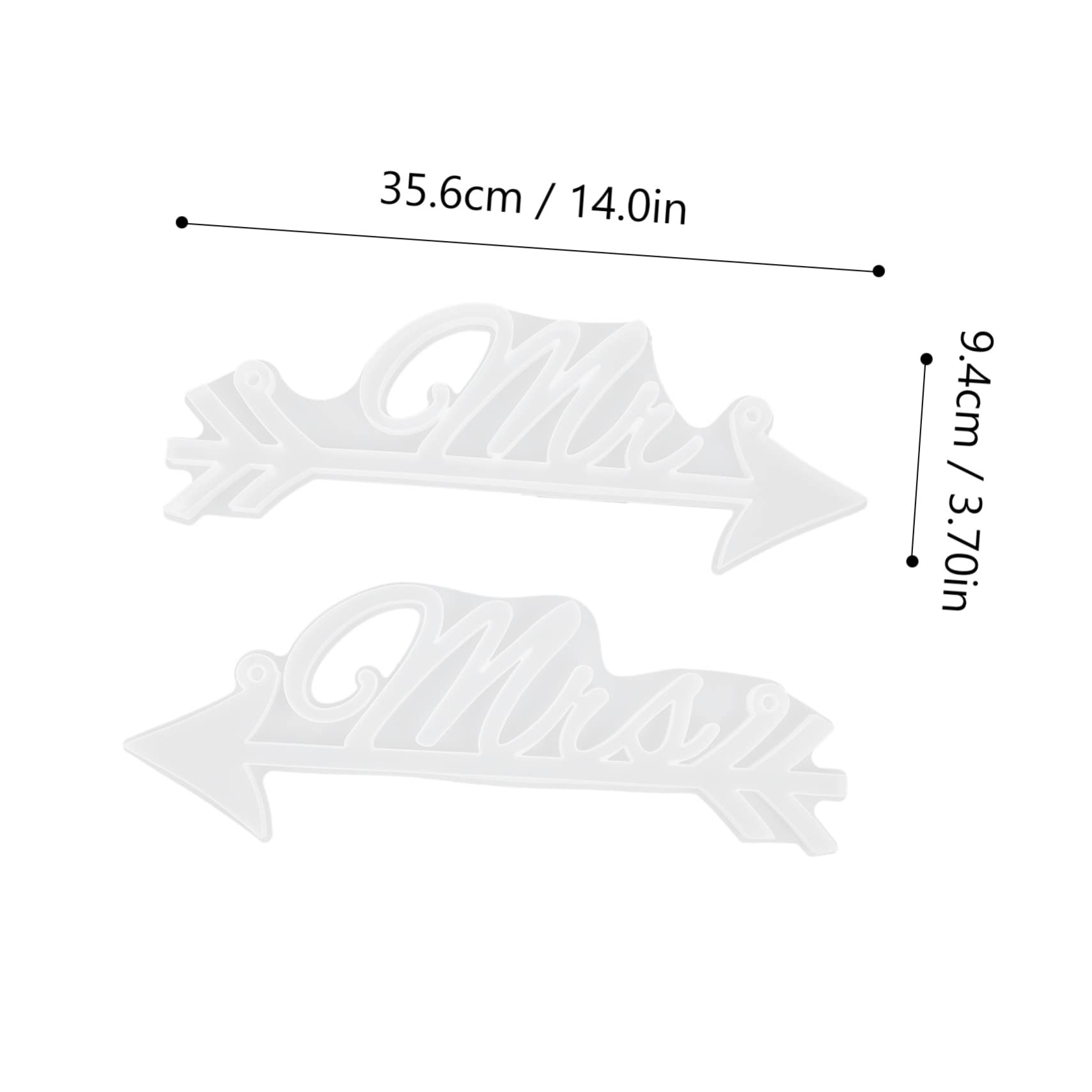 DOITOOL 2 Series Moldes De Silicona Para Letras Diy Epoxy Mold Para Pendientes Y Decoraciones De Puertas Material Seguro Y Reutilizable Para Manualidades 2 Piezas*2