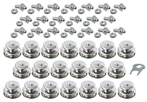 New Marine TENAX - Juego de 20 piezas superiores grandes + tornillos roscados M5 x 10 mm + llave