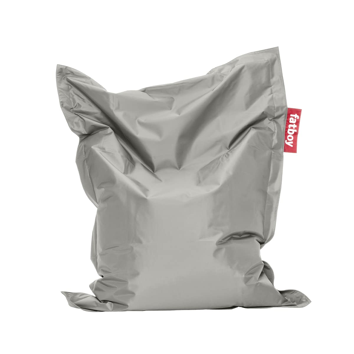 Fatboy Original Pouf Enfant - 100 x 10 cm - Argent | Fauteuil Enfant Robuste et Durable pour l'Intérieur - Fauteuil Pouf en Nylon - Bean Bag Confortable et Rechargeable