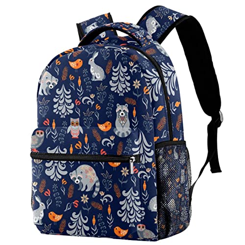 Sac à dos école oiseau et flore idéal pour les journées de classe et sorties